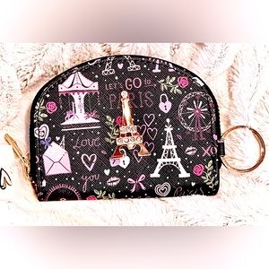 Paris Theme Zipper Wallet